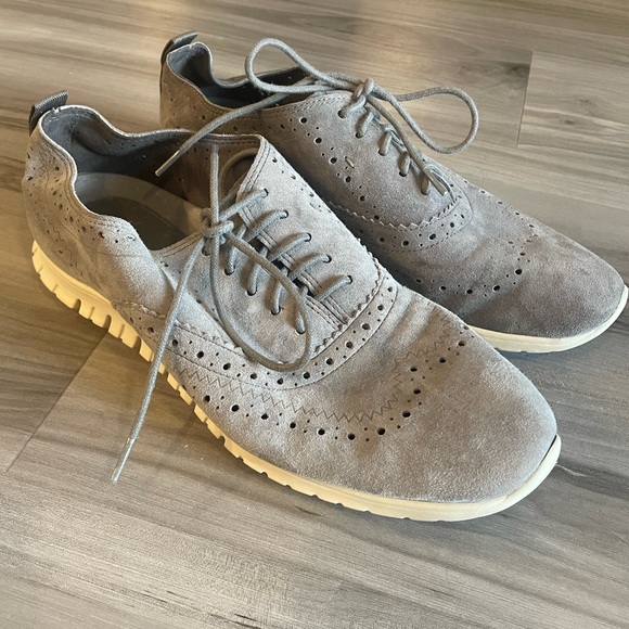 Cole Haan Zero Grand Gray Suede Shoes 6.5 - Picture 11 of 12